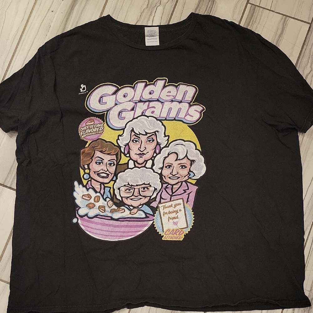 Golden Grams Golden Girls Graphic Tee - Black
